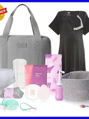 Pre-Packed Hospital & Baby Essentials Travel Bag with C-Section Recovery Kit